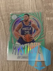 2019-20 Illusions BEN SIMMONS Emerald Mystique SP Insert, Acetate, 76ers, Green